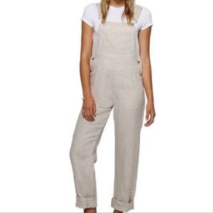 WeWoreWhat Basic Linen Overalls